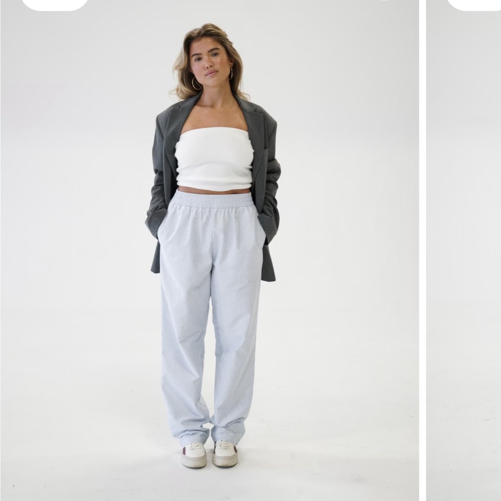 Djerf Avenue Breezy pants blue stripe